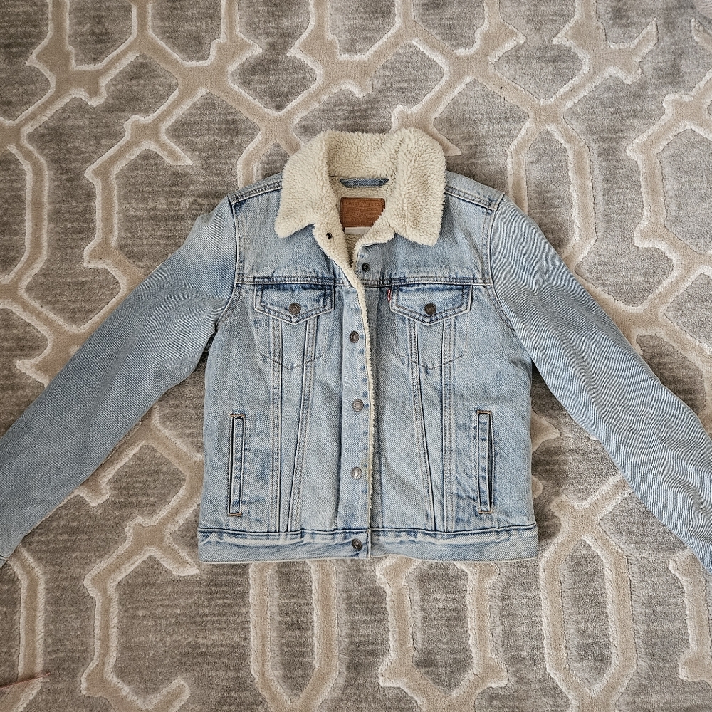 Levis sherpa demin jacket